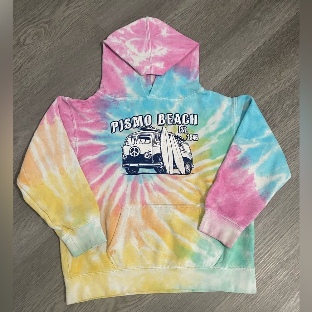 Pismo Beach Tie Dye Hoodie Size 7/8